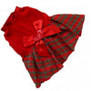 Lovely Red Plaid Christmas Pet Dress